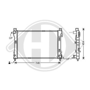 Radiador, refrigeraci¢n del motor A2035000303