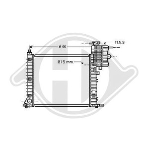 Radiador, refrigeraci¢n del motor A6385013001