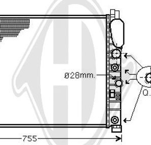 Radiador, refrigeraci¢n del motor A2115000102