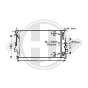 Radiador, refrigeraci¢n del motor A6395010701