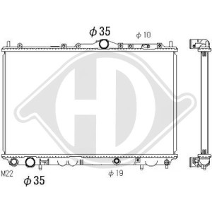 Radiador, refrigeraci¢n del motor MB925662