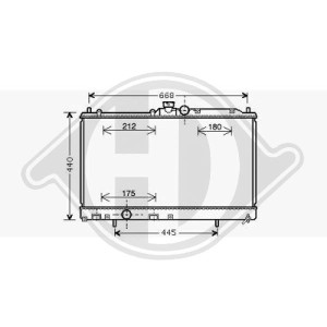 Radiador, refrigeraci¢n del motor MR464612