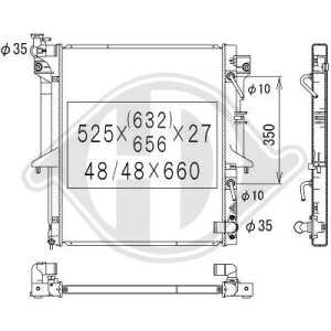 Radiador, refrigeraci¢n del motor MN135033