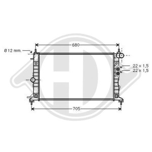 Radiador, refrigeraci¢n del motor 1300176