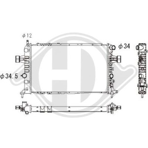 Radiador, refrigeraci¢n del motor 9119484