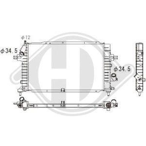 Radiador, refrigeraci¢n del motor 13143570