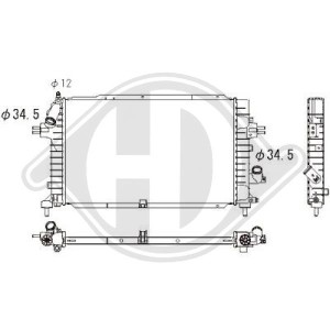 Radiador, refrigeraci¢n del motor 13152320