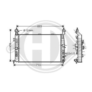 Radiador, refrigeraci¢n del motor 13181074