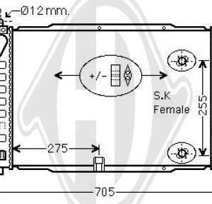 Radiador, refrigeraci¢n del motor 13184736