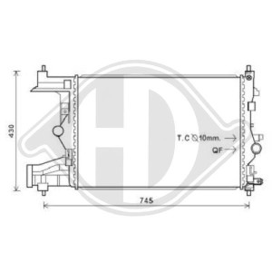 Radiador, refrigeraci¢n del motor 13267656