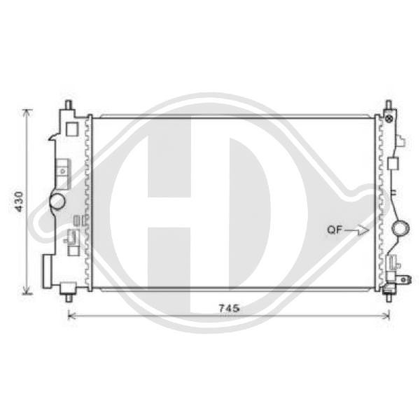 Radiador, refrigeraci¢n del motor 13 00 298