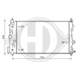 Radiador, refrigeraci¢n del motor 13 00 306