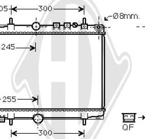 Radiador, refrigeraci¢n del motor 1330A0