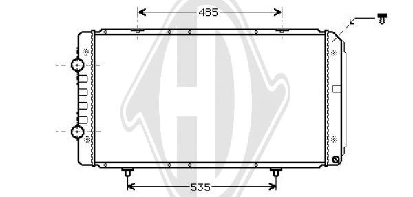 Radiador, refrigeraci¢n del motor 1301HS