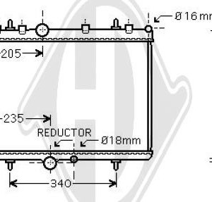 Radiador, refrigeraci¢n del motor 1330A3