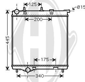 Radiador, refrigeraci¢n del motor 133000000