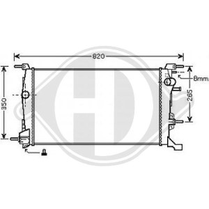 Radiador, refrigeraci¢n del motor 214100002R