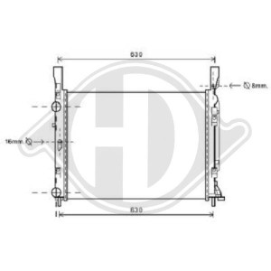 Radiador, refrigeraci¢n del motor A 415 500 00 02