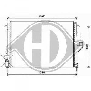 Radiador, refrigeraci¢n del motor 214100598R