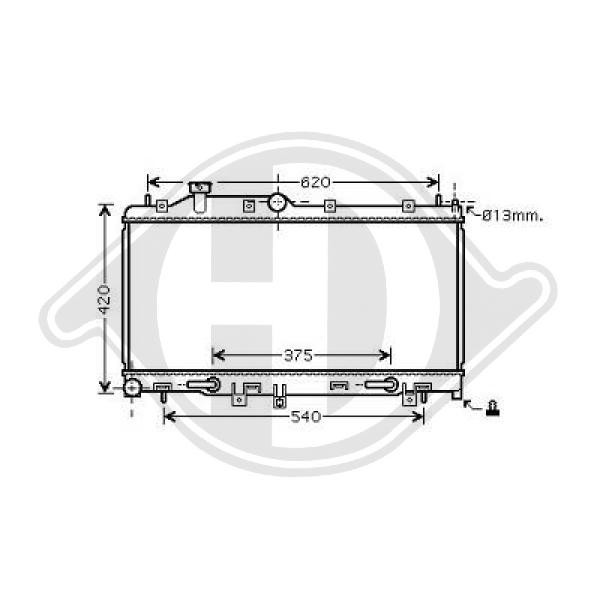 Radiador, refrigeraci¢n del motor 45111AG020