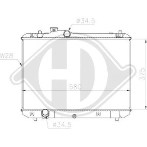 Radiador, refrigeraci¢n del motor 1770062J00