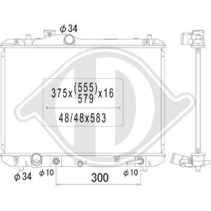 Radiador, refrigeraci¢n del motor 1770062J10