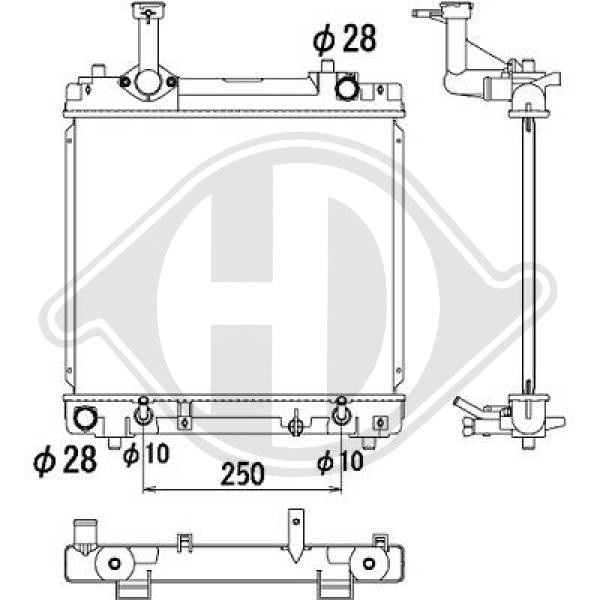 Radiador, refrigeraci¢n del motor 214004A00E