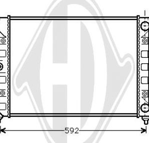 Radiador, refrigeraci¢n del motor 1H0121253R