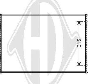 Radiador, refrigeraci¢n del motor 1H0121253BA