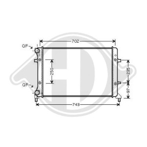 Radiador, refrigeraci¢n del motor 1K0121251BQ