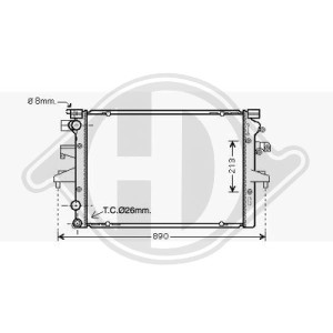 Radiador, refrigeraci¢n del motor 7H0121253H