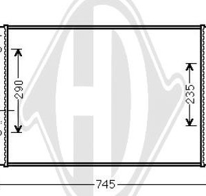 Radiador, refrigeraci¢n del motor 1K0121251CL