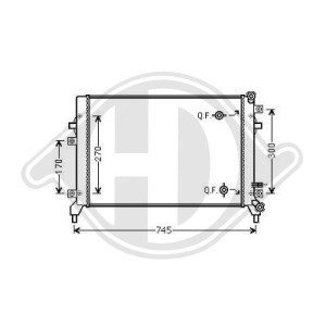 Radiador, refrigeraci¢n del motor 1K0121251BN
