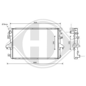 Radiador, refrigeraci¢n del motor 7E0121253A