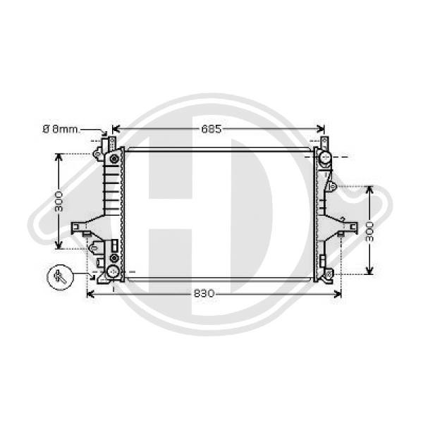 Radiador, refrigeraci¢n del motor 13119056