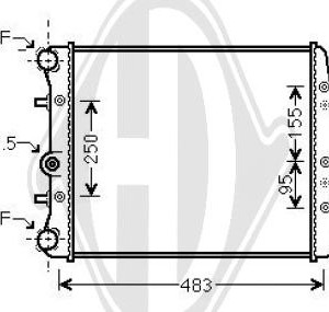 Radiador, refrigeraci¢n del motor 6QE121253