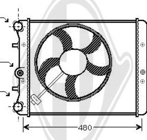 Radiador, refrigeraci¢n del motor N90995701