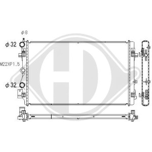 Radiador, refrigeraci¢n del motor 6R0121253D