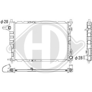 Radiador, refrigeraci¢n del motor 96591475