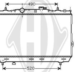 Radiador, refrigeraci¢n del motor 253102C006