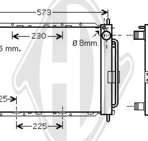 Radiador, refrigeraci¢n del motor 8200134606