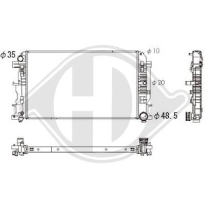 Radiador, refrigeraci¢n del motor A9065000102