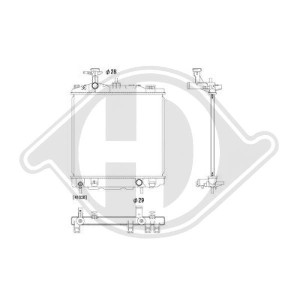 Radiador, refrigeraci¢n del motor 1350A537