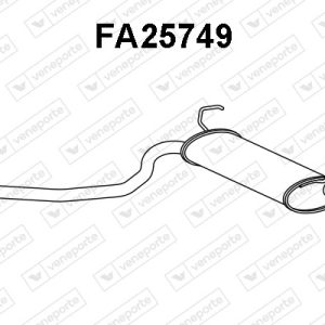 Silenciador trasero 55191581-