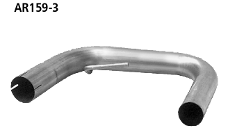 Tubo de conexión para silenciador trasero Alfa RomeoAR159-3