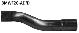 Tubo de conexión para montar solamente el silenciador trasero para BMW BMWF20-AD/D