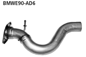 Tubo de conexión silenciador trasero BMW BMWE90-AD6