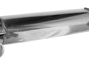 Silenciador trasero con salida de escape simple 1 x Ø 90 mm LH + RH, cortado en un ángulo de 20°
