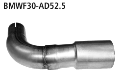Tubo de conexión para montar el silenciador trasero para BMW BMWF30-AD52.5