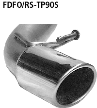 Tubo simple de salida Ford FDFO/RS-TP90S